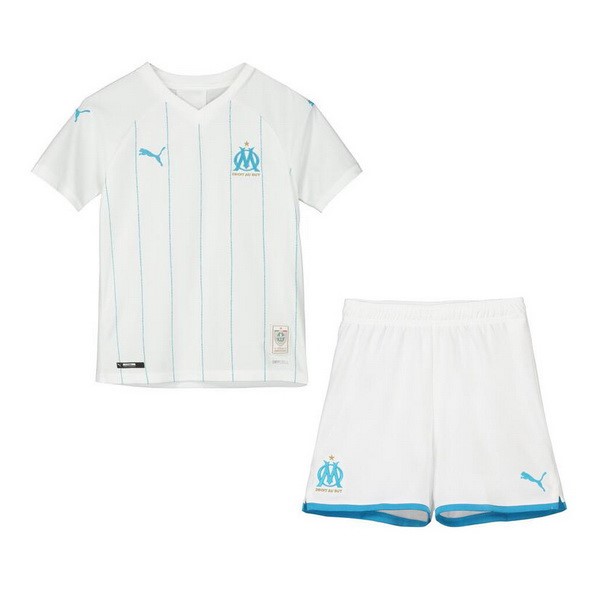 Camiseta Marsella Replica Primera Ropa Niño 2019/20 Blanco